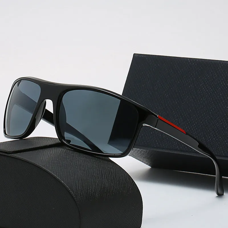 Luxuriöse ovale Sonnenbrille für Herren, Designer-Sommerbrille, polarisierte Brille, schwarze Vintage-Sonnenbrille, übergroße Sonnenbrille für Damen, männliche Sonnenbrille mit Box