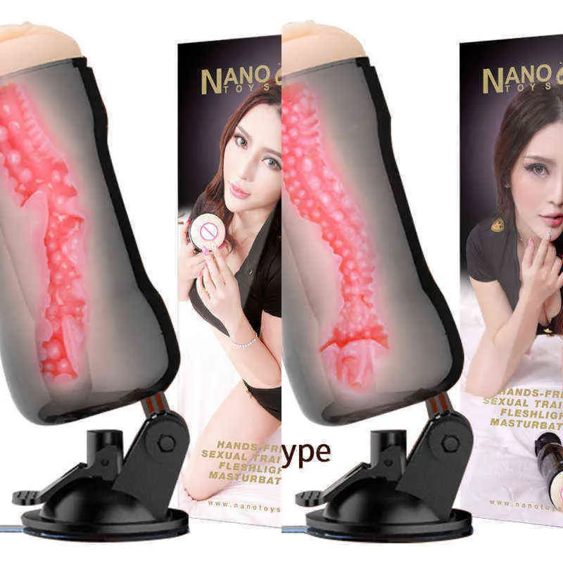 NXY Sex Masturbators Mannen Mannelijke Masturbator Cup Vagina Vacuüm Pocket Real Pussy Masturbatie Apparaten Roterende Hand Gratis Zuig Masturb Toy voor 1208