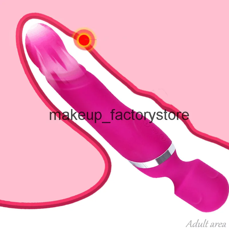 Massagem Vibrador Retrátil Feminino Varinha Magia Massagem Massagem Mastagem Masturbação Sexo Brinquedo Feminino Clitóris Estimulação Vibrating Dildo Adulto