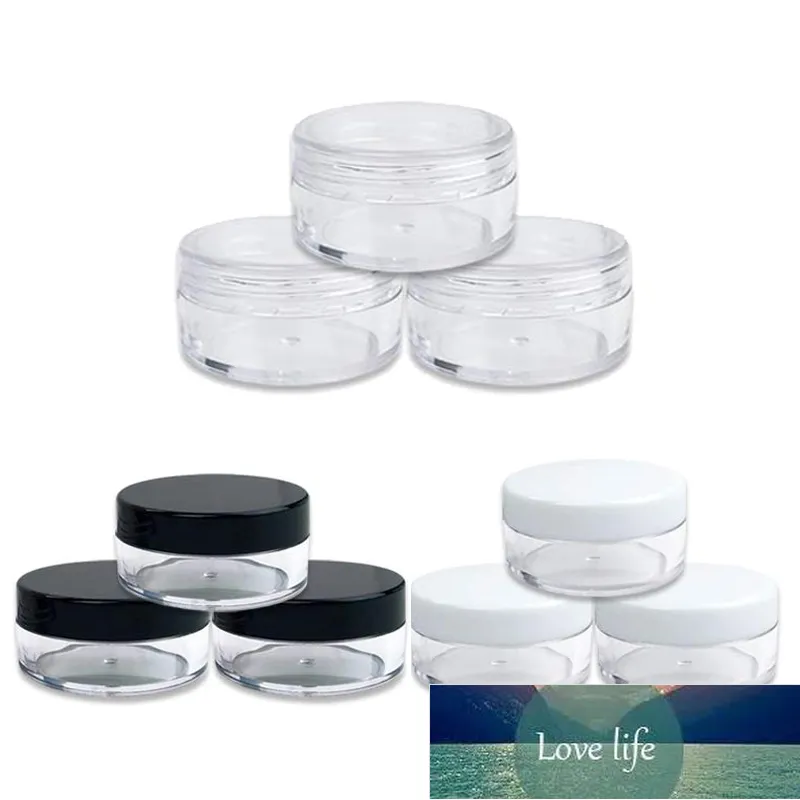 50 stks 2G / 3G / 5G / 10G / 20G Plastic Cosmetica JAR Makeup Box Nail Art Storage Pot Container Clear Sample Lotion Face Cream Flessen Fabriek Prijs Expert Design Quality