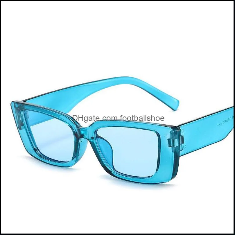 Sunglasses 2021 Small Frame Square Ladies Street Shooting Catwalk Beach Trend Glasses Brand Designer Eyewear UV400