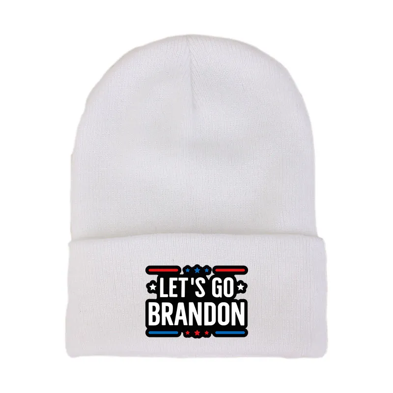 Let`s Go Brandon Knitted Woolen Hip-hop Hat American Campaign Men`s and Women`s Winter Warm Cap