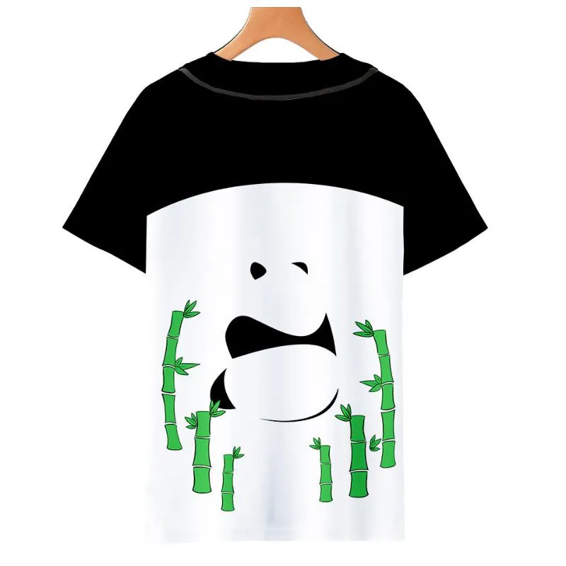 Men's T-Shirts 2021 Chinese Panda T Shirts Men Women Fashion Cute Shiba Inu Summer Wolf 3D Print Cartoon Casual Harajuku Kids