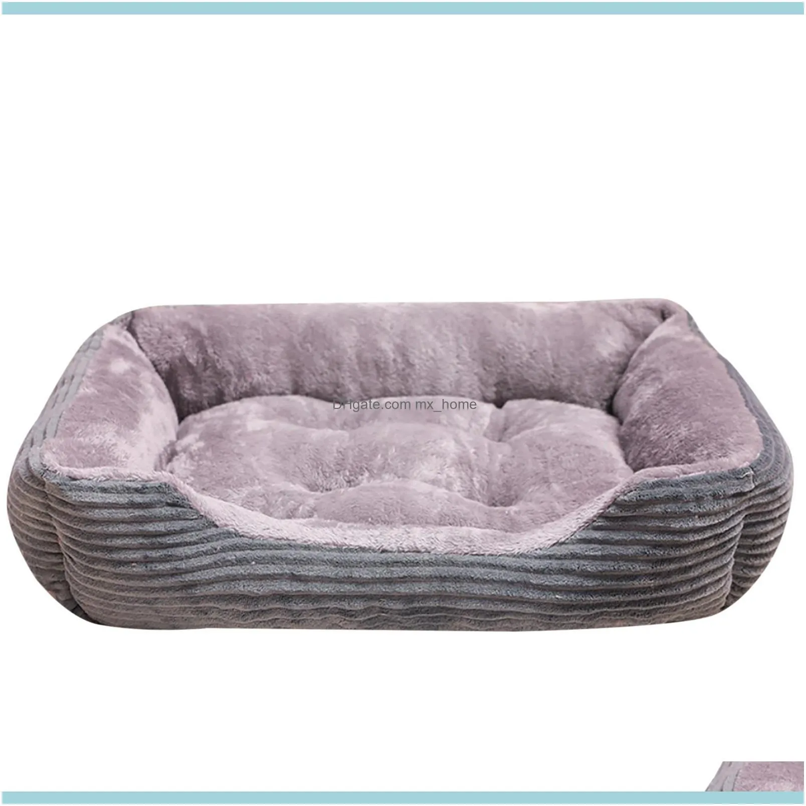 Warm bed linen Small Medium Large Dog Soft Pet Dogs Washable House For Cat Puppy Cotton Kennel Wash 201223