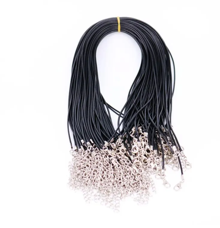 Pendant & Pendants Jewelry Drop Delivery 2021 Chains Chokers Twisted Braided Black Cord Chain Necklace String For Women Rope Leather