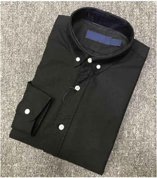 2021 Nouvelles ventes célèbres hommes Chemises Top petit cheval qualité Broderie chemisier Chemises à manches longues Couleur unie Slim Fit Casual Vêtements d'affaires Chemise à manches longues