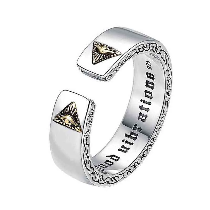 Bague à lettres pour hommes à la mode, dernier tempérament à la mode, bagues assorties avec tout, cadeaux d'anniversaire pour hommes, bijoux de célébration de mariage G1125