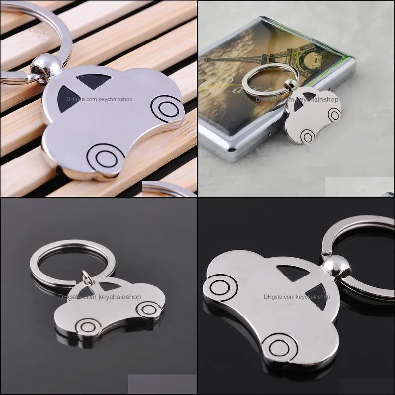 Metal Key Ring Vintage Car Shaped Vehicle KeyChain Keyring KeyFob Pendant Decoration Creative Gift