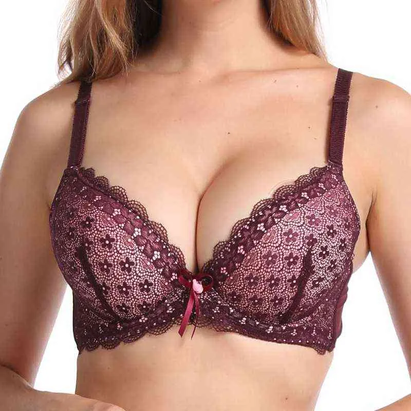 Beauwear Sexy Push Up Bras For Women 85 90 95 100 B C Cup Thick Padded  Underwear For Girls 3/4 Cup Plunge Bra Female Lingeries 211110 From Dou04,  $5.46