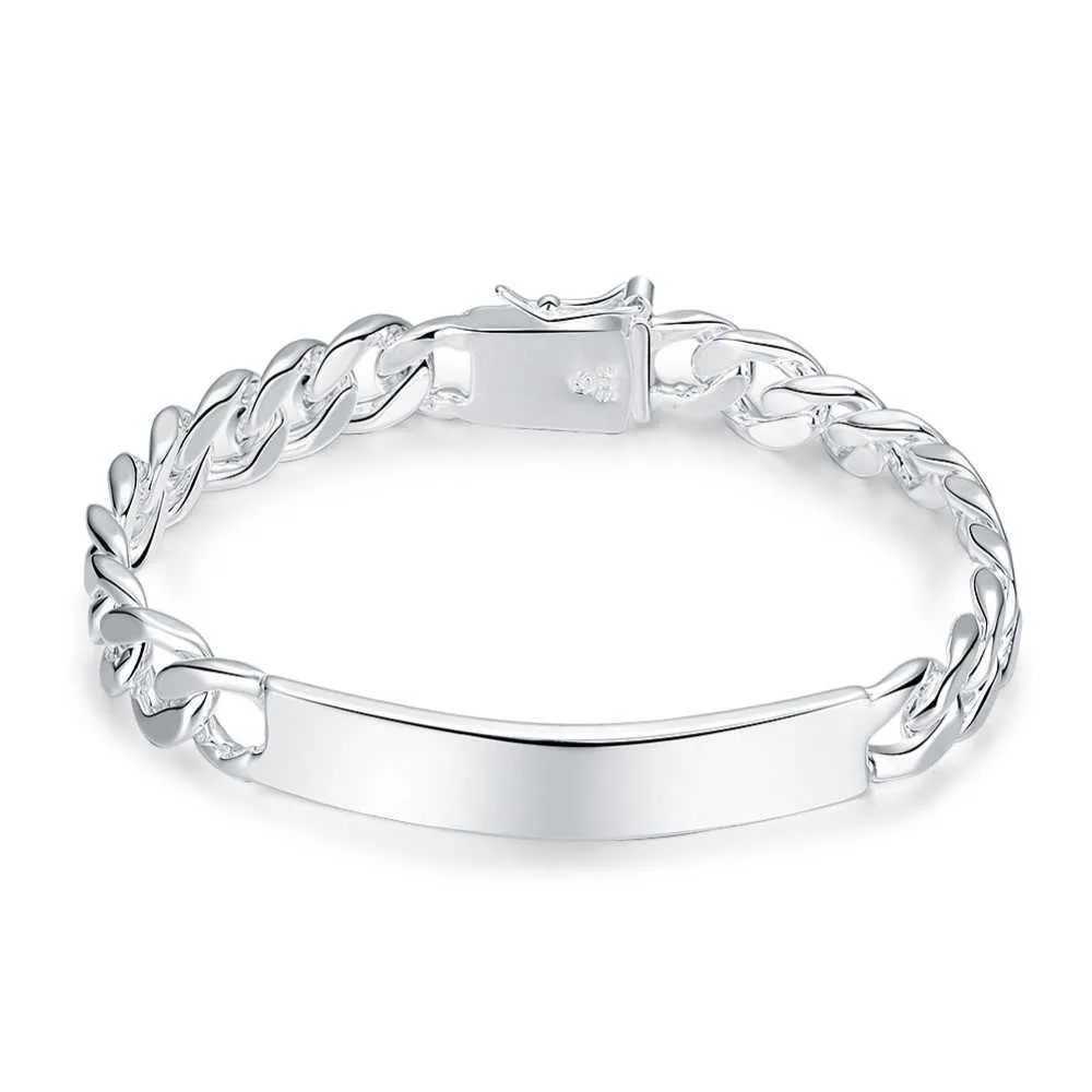 Wholesale Mens N925 Silver Chain Bracelet Fashion Jewelry Wholesale Mens N925 Silver Chain Bracelet Fashion Jewelry