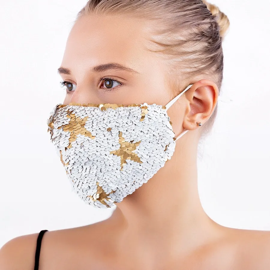 Sequin Mask Sunscreen Dustproof Haze Ventilation Test Capsule Paraplu Melt Blown Cotton Kaag726