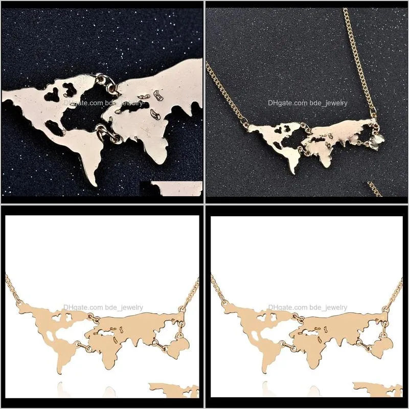new arrival globe world map pendant necklace personality teacher student gifts earth