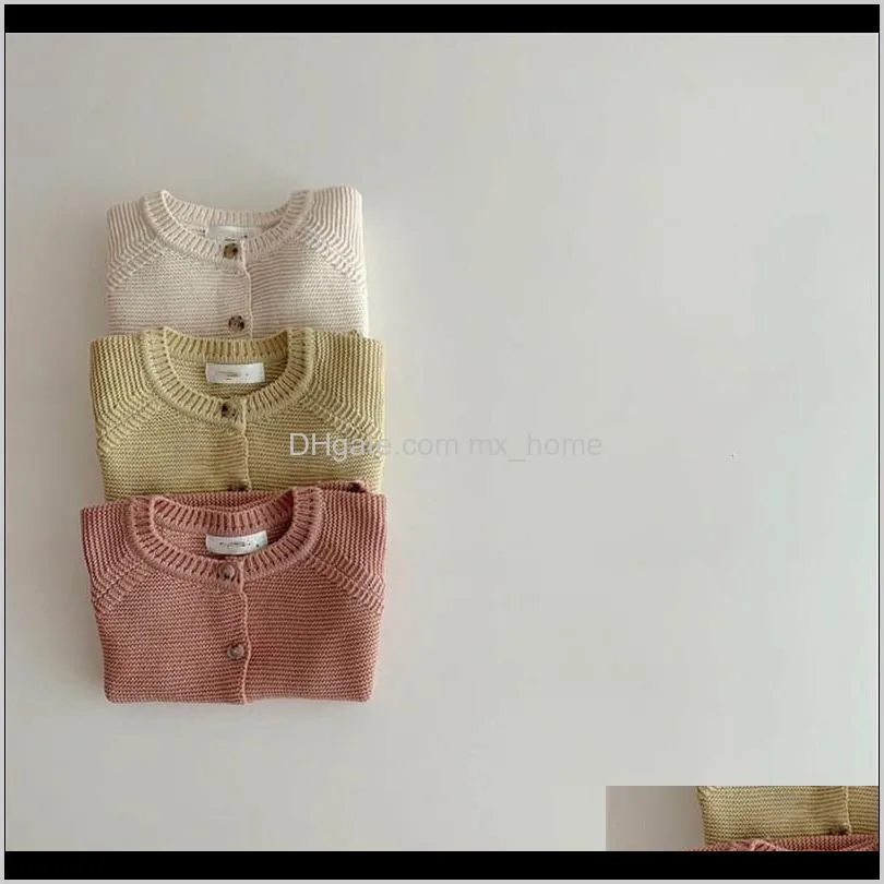 milancel autumn baby sweater sweet color infant girls knitwear brief baby boys sweaters 201103