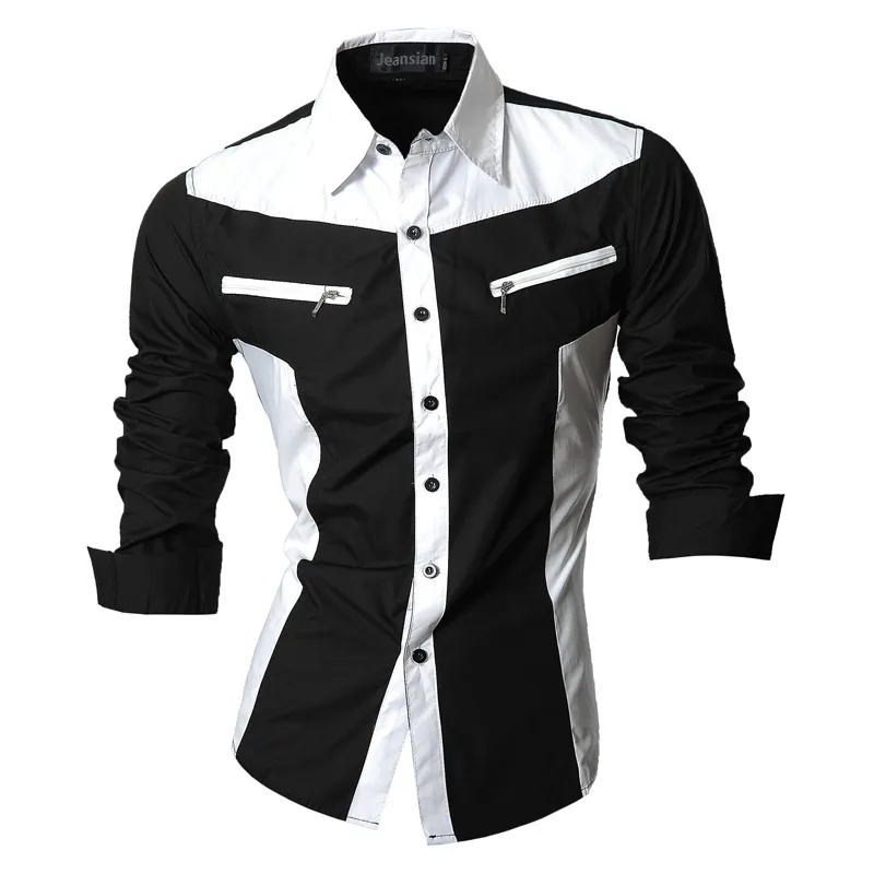 【中古】 casual male Fit Slim Men's shirts Zipper with Clothing