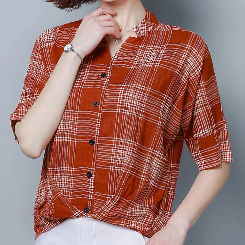 Camicia donna rossa e sale nera
