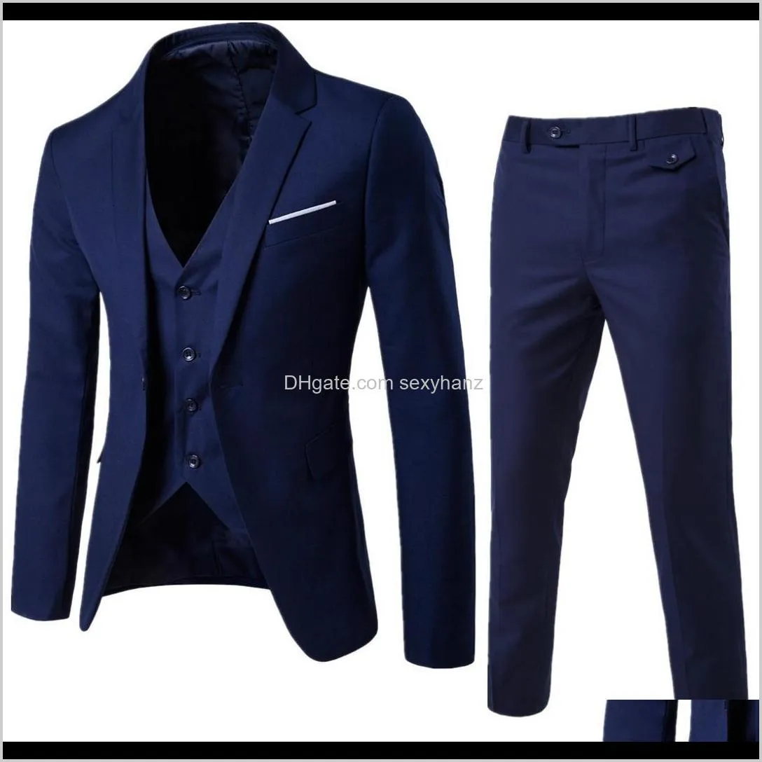 man suit business formal leisure dress slim fit waistcoat three-piece groom wedding suit two-piece set s-6xl