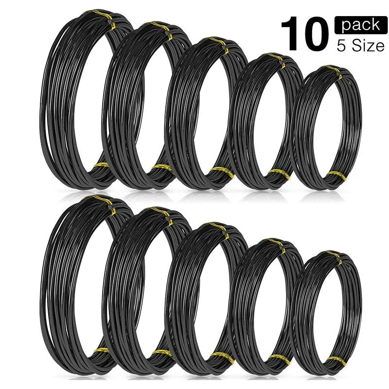 Other Lighting Accessories 10 Rolls Bonsai Wires Anodized Aluminum Training Wire In 5 Sizes - 1.0 Mm, 1.5 2.0 2.5 3.0 Mm Black