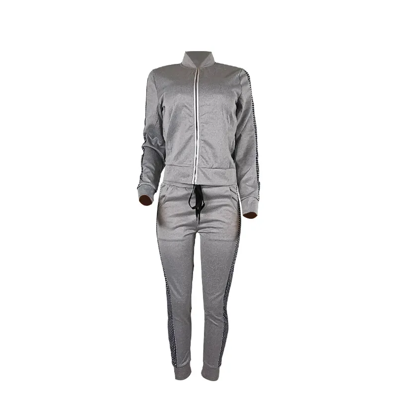 Womens Sport Tracksuits Women Two Piece Clothing Sets Tracksuit Patchwork Hoodie Sweatshirt Long Pant Jogger Outfit Set Female Sweat Suits