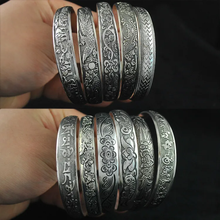 Vintage silver bangles discount