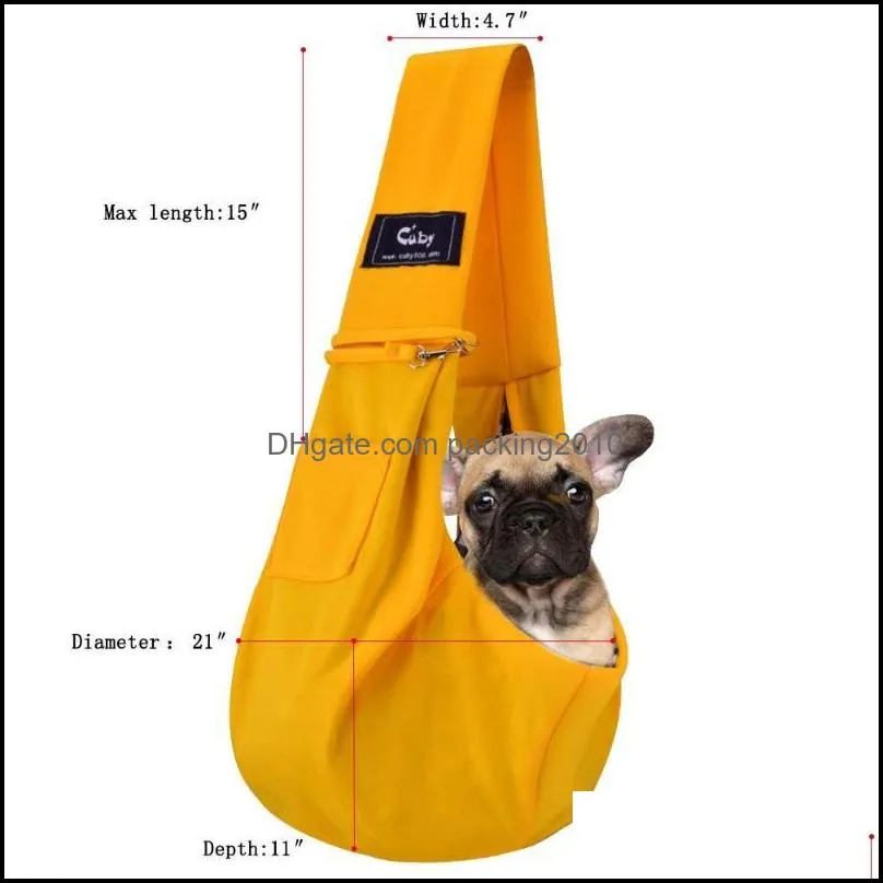 pet puppy dog carrier purse pet carriers backpack Hand Free Sling for Cats Dogs Breathable cotton carrier bag large