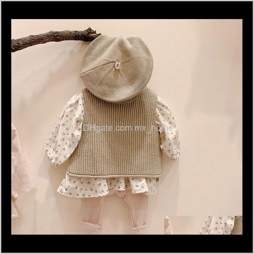 baby girls solid sleeveless pullover sweaters baby boys knit vest sweaters kids sweater toddler autumn outerwear 201103