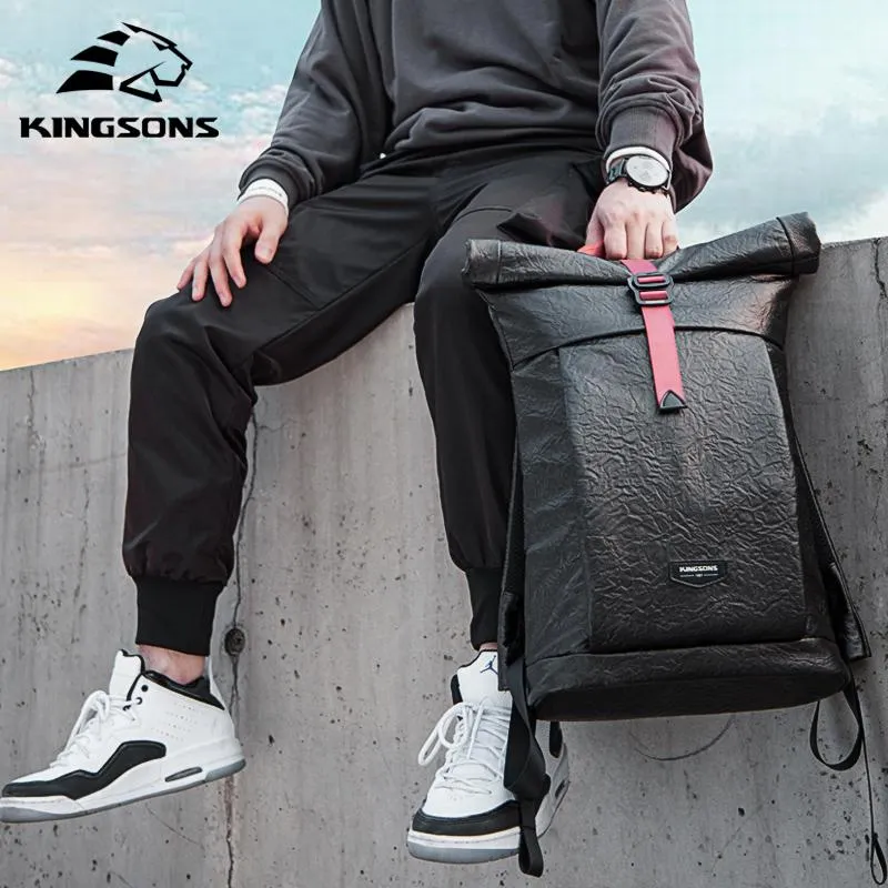 Kingsons-mochila de un solo hombro para hombre, Mochila pequeña impermeable  para ordenador portátil, Mini bolsas
