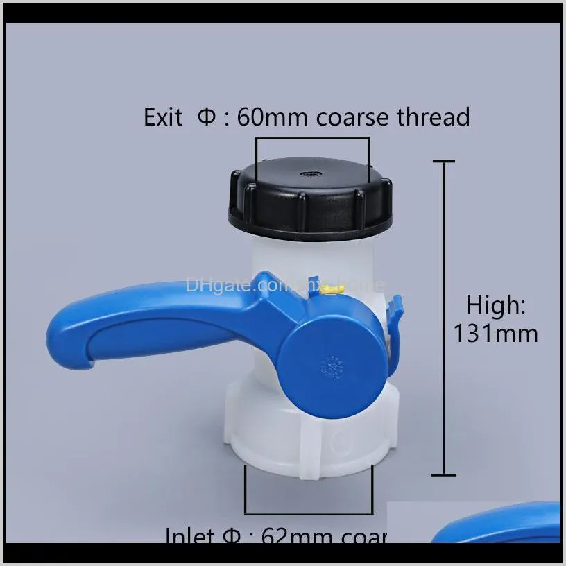 plastic dn40 butterfly valve for ibc tank container 1000l switch ibc tank adapter