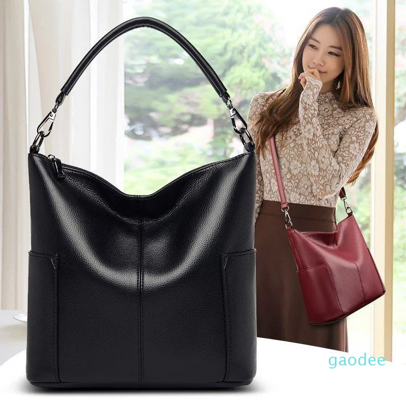 Evening Bags Women Fashion Solid Color Shoulder Handbags Female Simple PU Leather Large Capacity Pure Crossbody