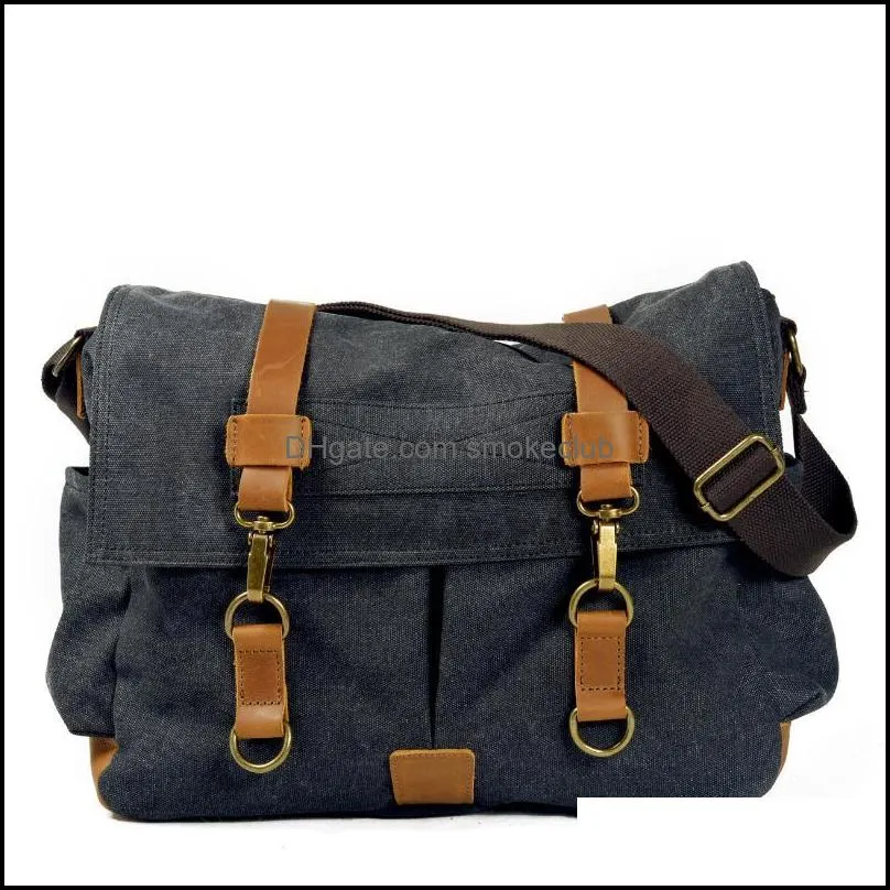 Outdoor Bags Messenger Bag Men Canvas Business Travel Shoulder Crossbody Casual For Boy And Man