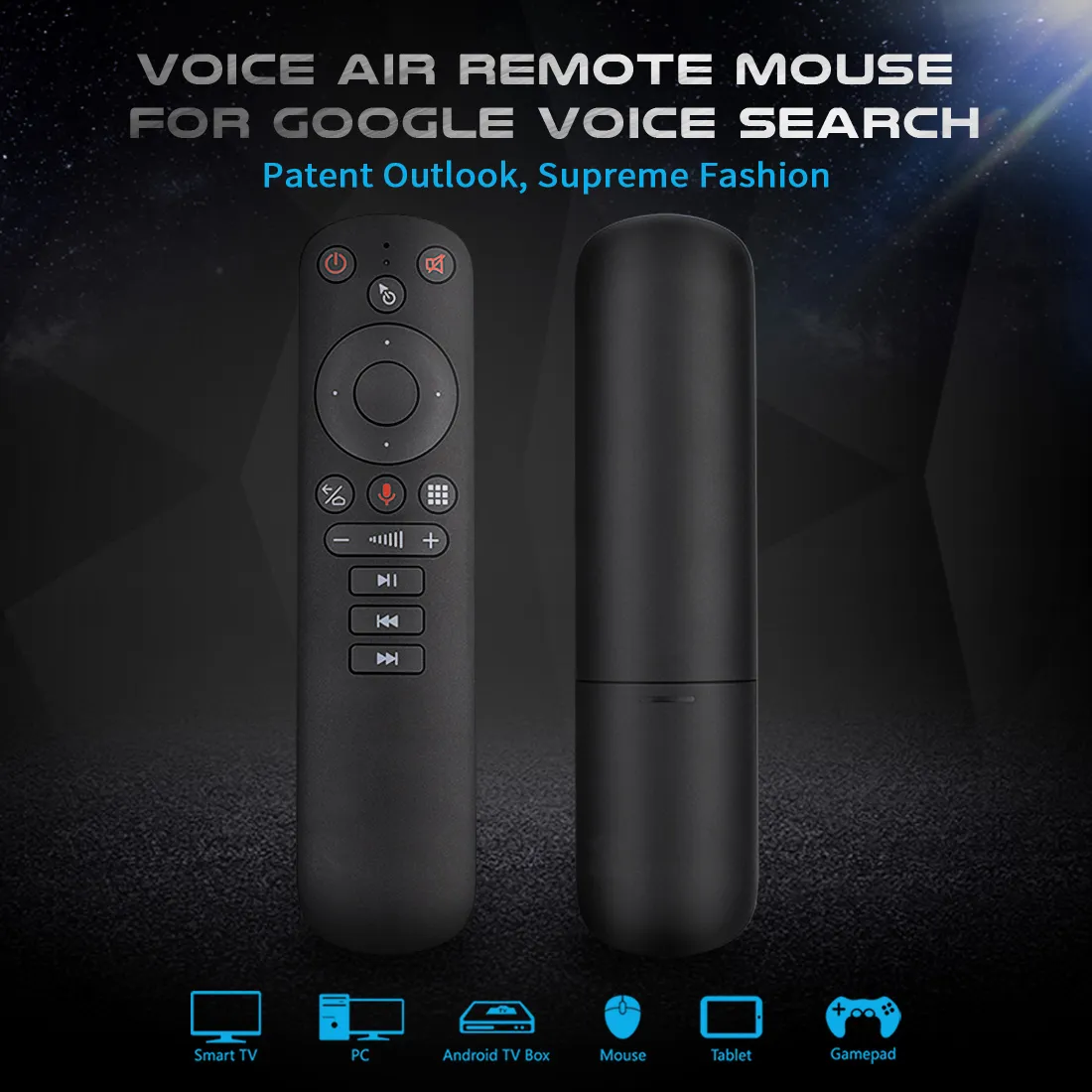 Télécommande Vocale Gyroscope 2.4G Avec Micro - Pour Box TV X96, Neuf, Portée 10m