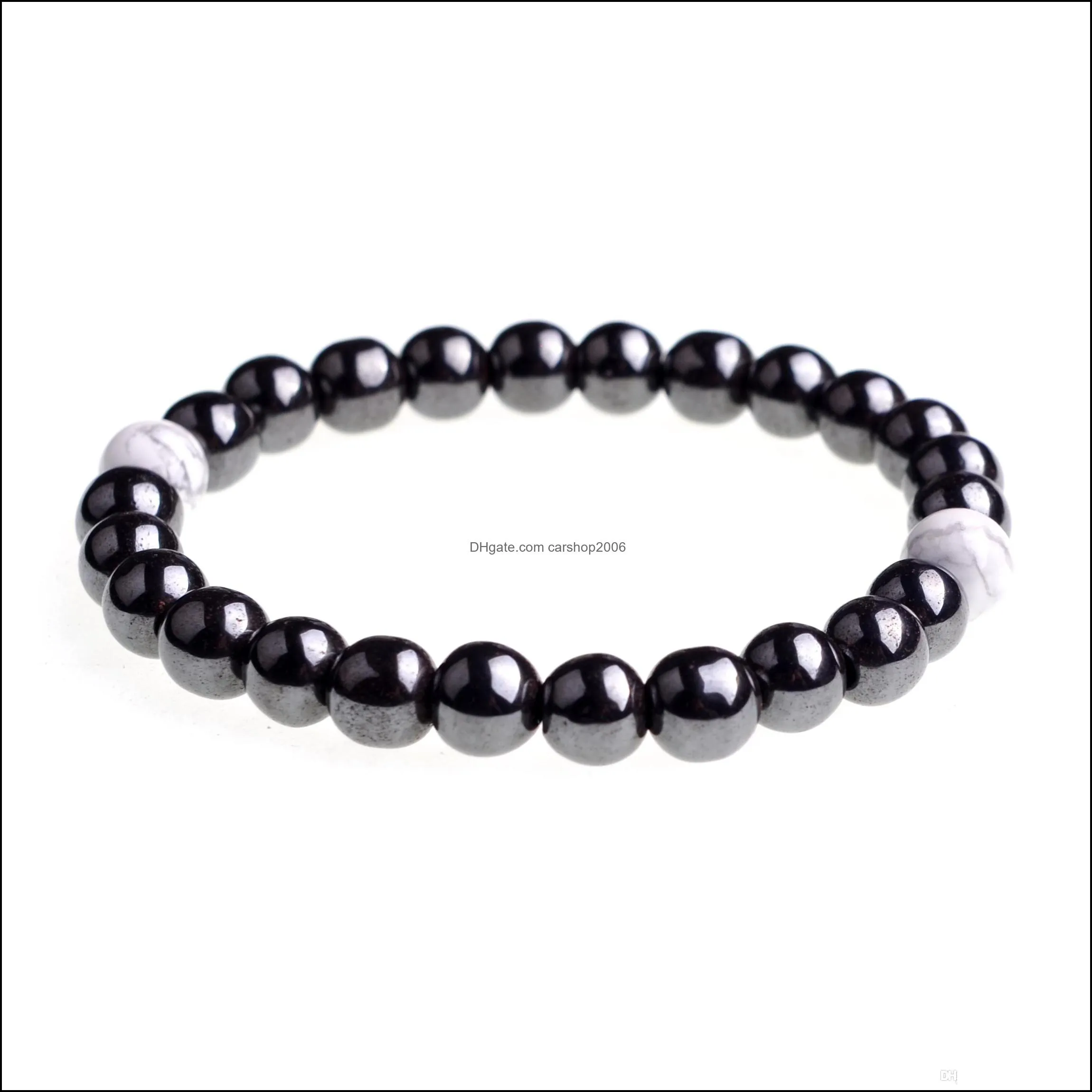 Black gallstone yoga symmetrical bracelet meditation beads treatment spirit beads unisex