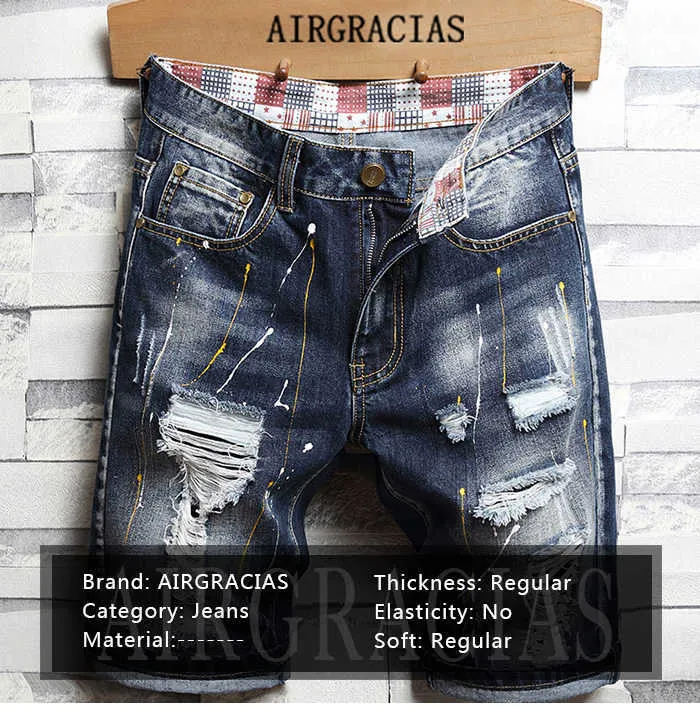 AIRGRACIAS Arrive Shorts Men Jeans Brand Ropa Retro Nostalgia