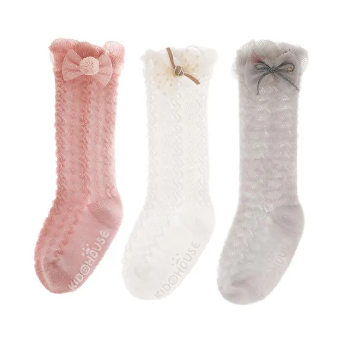 Chaussettes Montantes Genou Enfant - Motif Animaux En Coton Tricoté - Pour Fille 3 à 12 Ans - Leg Warmers D'Hiver