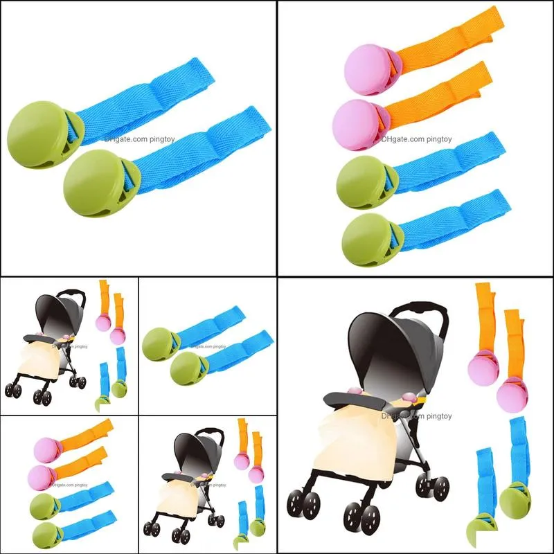 2pcs Baby Children Blanket Clip Portable Delicate Glossy Multicolour Anti Drop For Baby Stroller Accessaries Factory Price