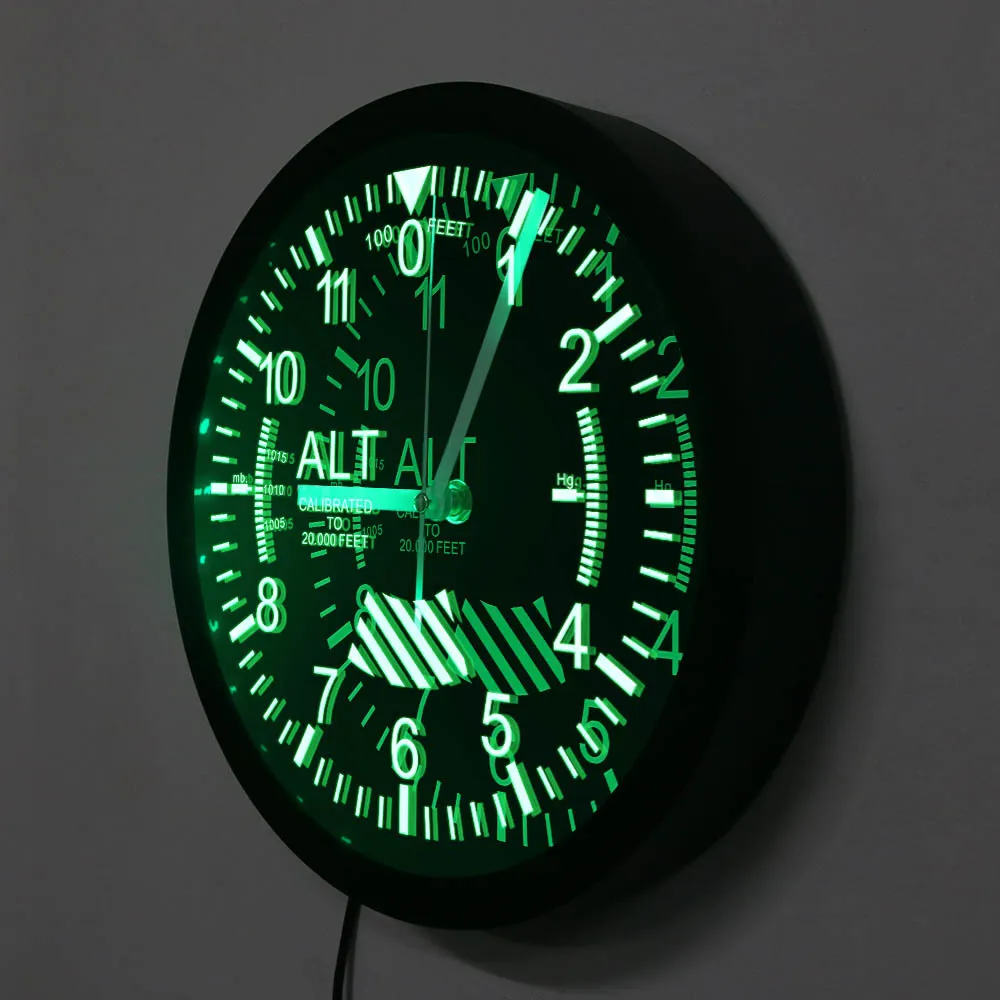 Altimetro Neon Sign LED Orologio Da Parete Misuratore Di Altitudine  Tracking Pilot Air Plane Misurazione Dellaltitudine Orologio Da Parete  Moderno Orologio Gag Gift 210401 Da 36,16 €