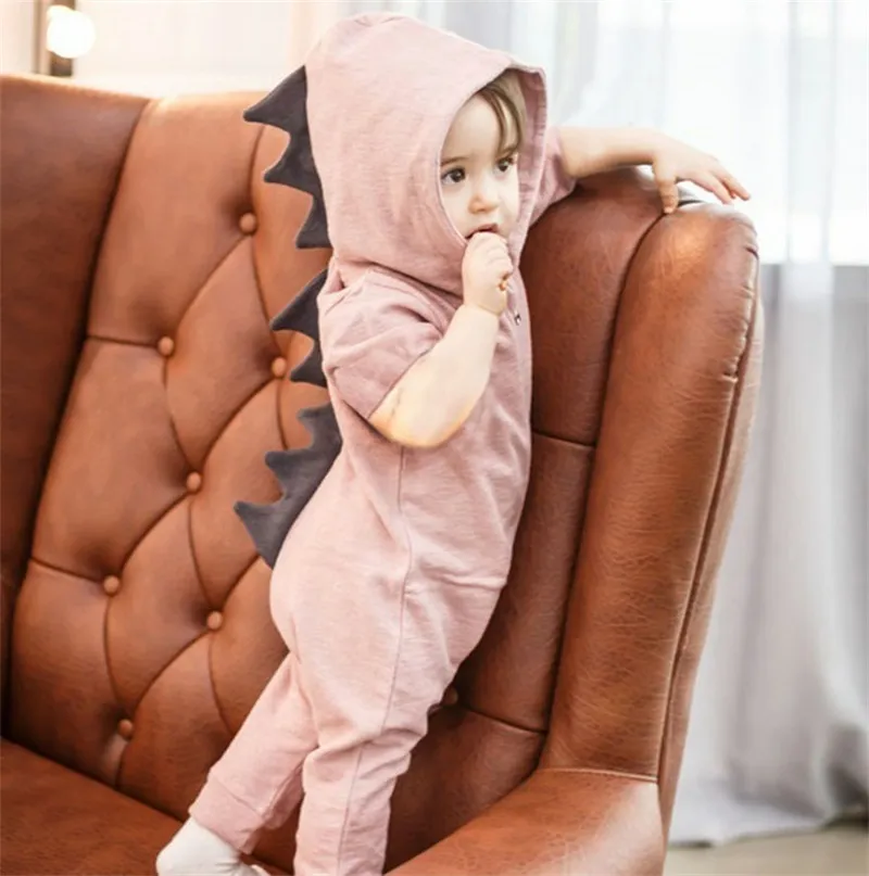 Baby dinosaur hooded romper sale
