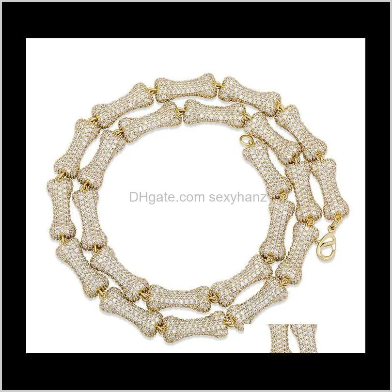 high quality copper diamond jewelry simple design bone shape ashes souvenir necklace silver link chain