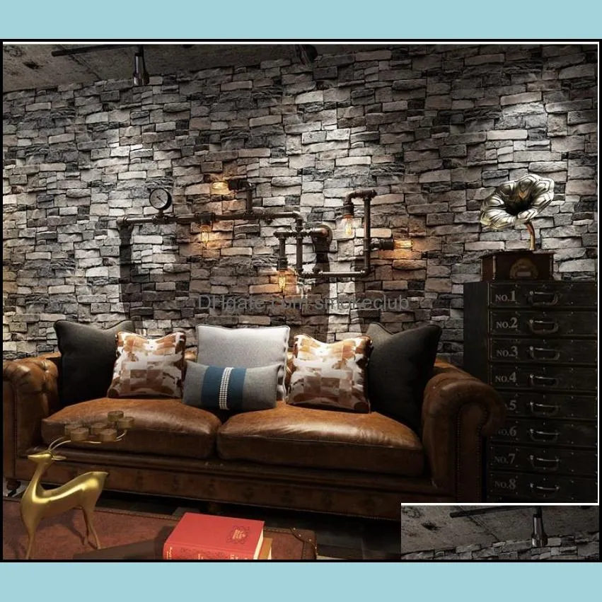 wallpaper 3D Stone Wallcovering PVC 70X77 Brick Wall Stickers PE Foam Waterproof Self Adhesive