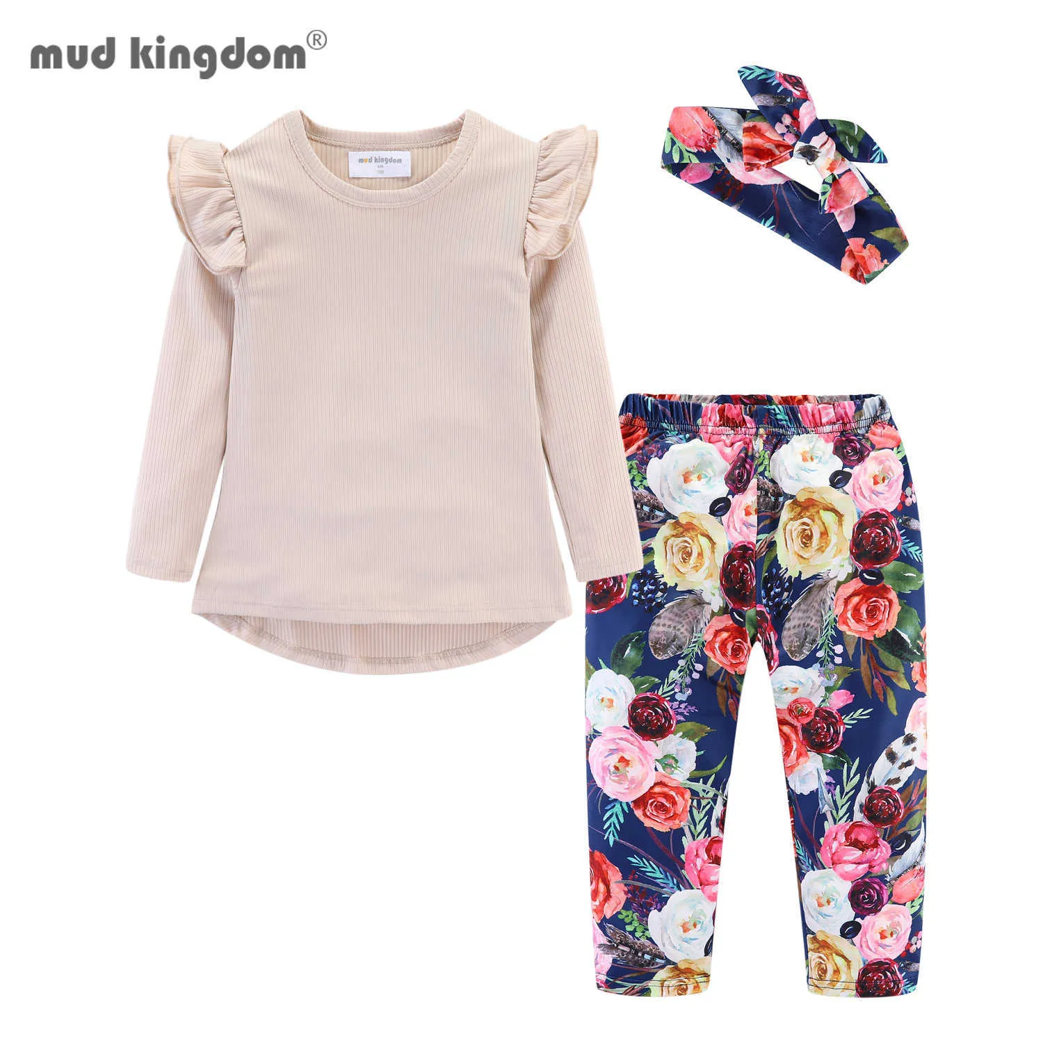 Ropa Tommy Hilfiger Para Niña Mud Kingdom Girls Outfit - Ruffle Sleeve Top & Capri Legging Clothing Set Disneyland Outfits For Girls