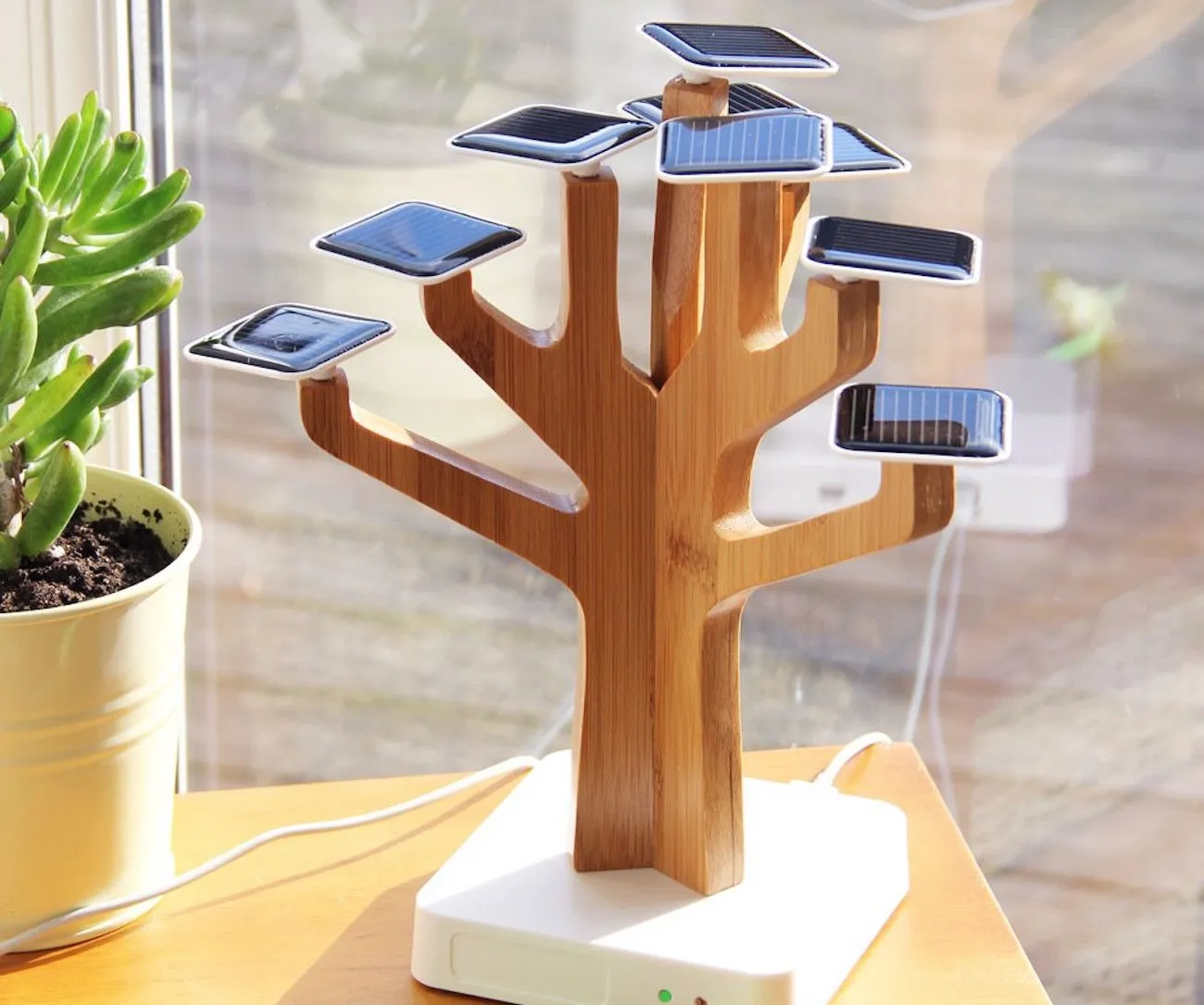 Солнечные батареи Suntree Charger Power Bank для мобильных телефонов, творческий солярий зарядки жизни дерева дома украшения подарка