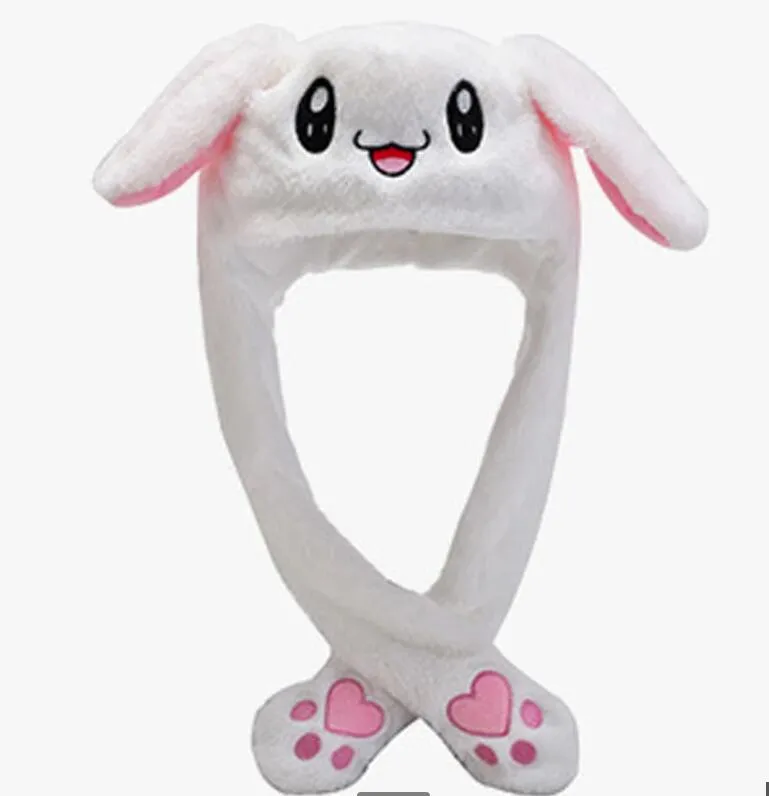 Rabbit Ear Hat Cute Plush Embroidery Gift for Kids Girls Wrap Warm Hat Cap Ladies sombrero mujer GC706