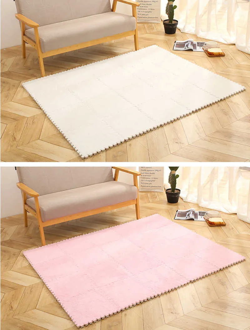 DIY Nordic Ins Room Vitrazza On Carpet Plush Velvet Bedroom Full Rooms Childrens Girls Net Pink