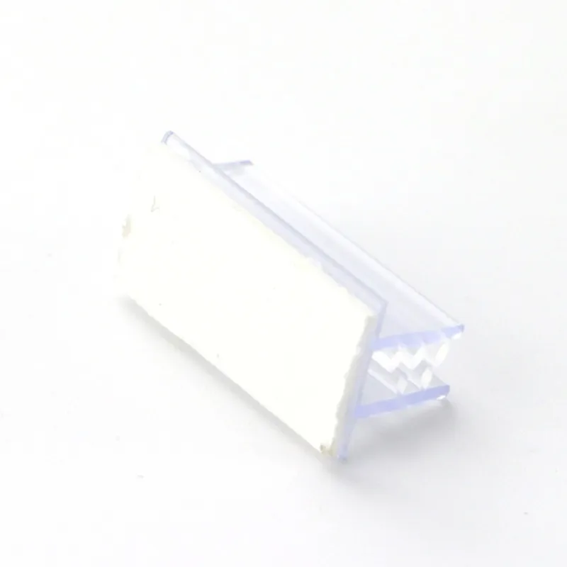 Tag Titolari da tavolo Supporto adesivo Pinza per etichette a forma di dente Clip per montaggio a filo Mensola a muro Talker Rack Bandiera Etichetta Carta Sign272l