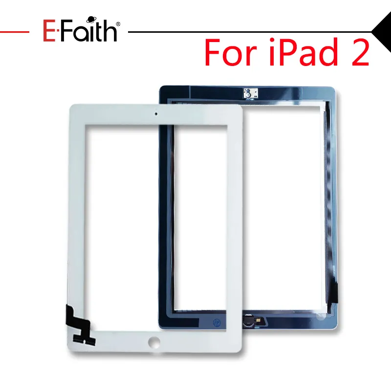 Top Quality Touch Digitizer For iPad 2,3,4 Screen Digitizer Replacements with Home Button & Adhesive