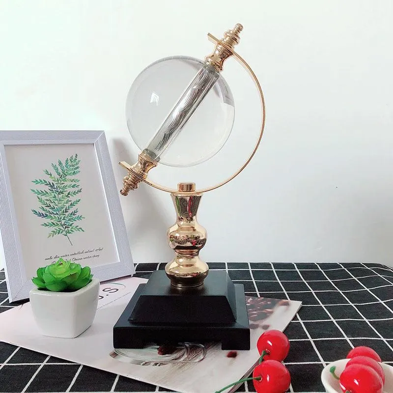 割引で購入 ライトラグジュアリークリスタルボール飾りモデルルームデスクグローブ装飾ポーチオフィススタディ本ケースメタル手工芸品ノベルティアイテム 直営アウトレット Vtech Computer Com