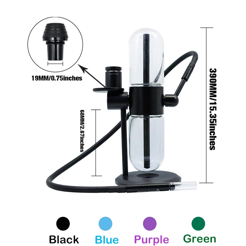 Glass Water Bong Smoking Pipe Gravity Shisha Hookah With Logo 11 High