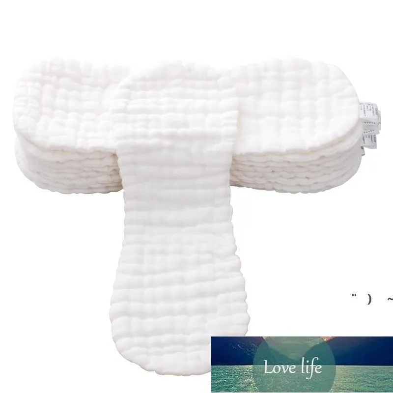 Fraldas de bebê 100% algodão gaze lavagem fralda reutilizável macio e à prova de vazamentos recém-nascidos nappies 12 camada amendoim forma fralda owb6914