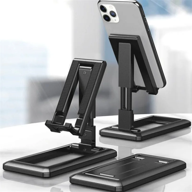 Verstelbare telefoon beugel Desktophouder Multifunctionele Live Broadcast Stand Opvouwbare Mobile voor iPhone 12 Samsung Huawei