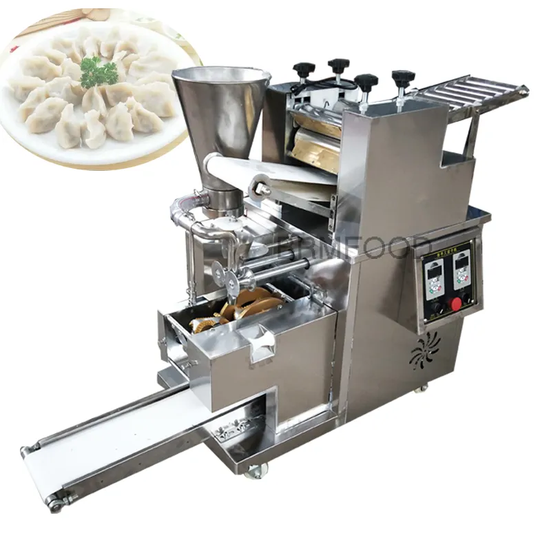 2021 Commercial 1.1KW Convoyeur Automatique Samosa Boulette Machine Jiaozi Maker EmpanadaﾠMakingﾠfabricantﾠ220V