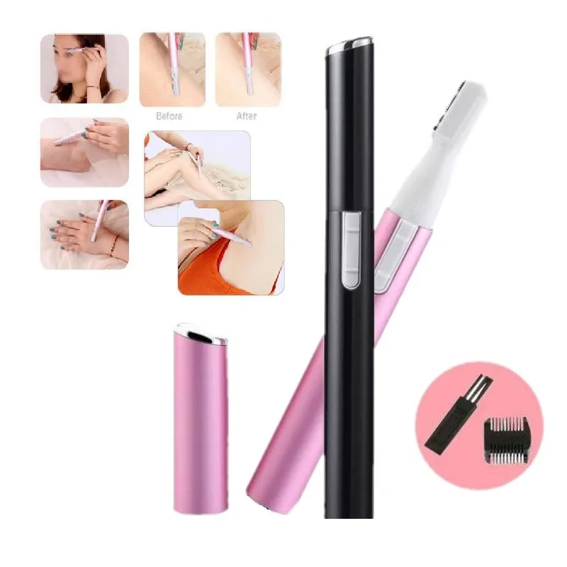 Épilateur électrique portable étanche étanche Rasage à sourcils tondeuse éliminateur de cheveux corporels Bikini Shaver Razor Epilator Mini pour femmes